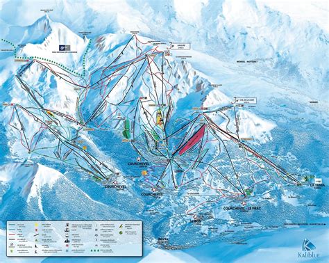 courchevel prada lift|Courchevel slopes map.